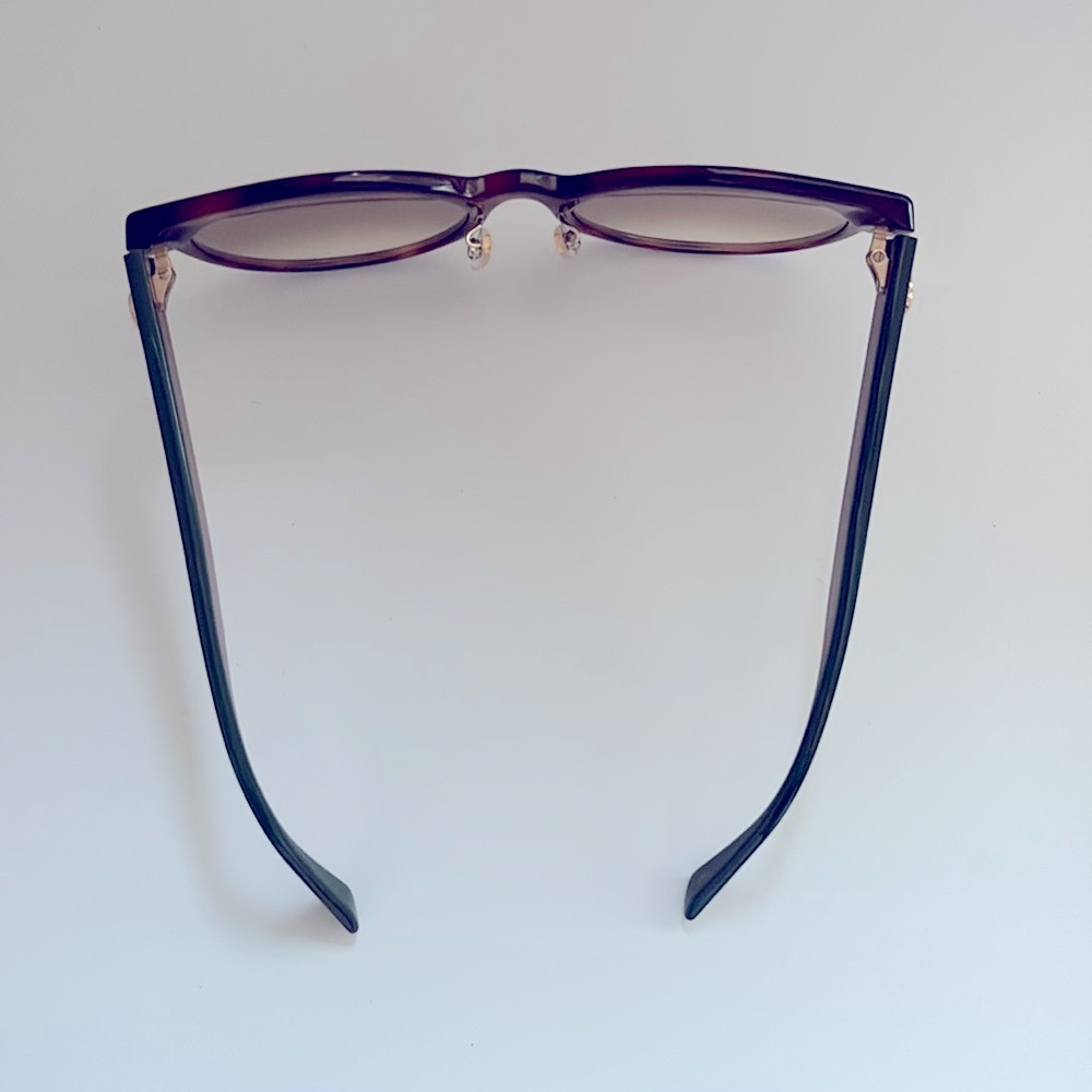 NEW [Gucci] Authenticated Luxury Round Sunglasses in Tortoiseshell/Green Acetate - Picture 10 of 15